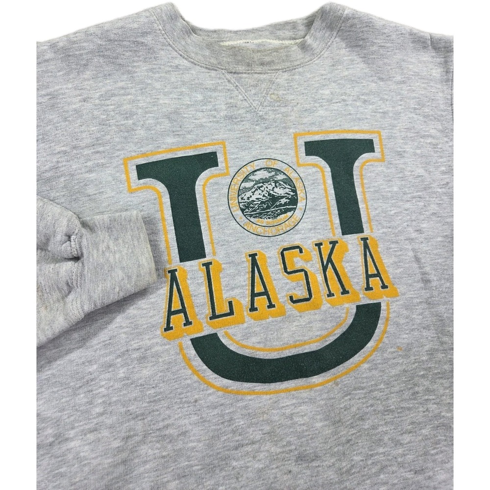 Vintage University of Alaska Sweatshirt Mens Large 90s